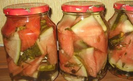 Recipes for canning watermelons with mustard for the winter