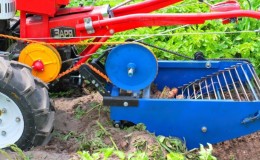 How to make a homemade potato digger for a tractor