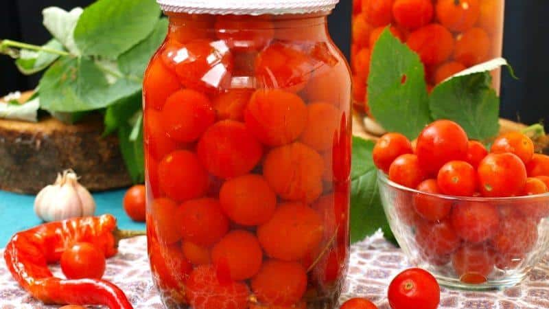 The most delicious recipes for canned cherry tomatoes: the best winter preparations from miniature tomatoes