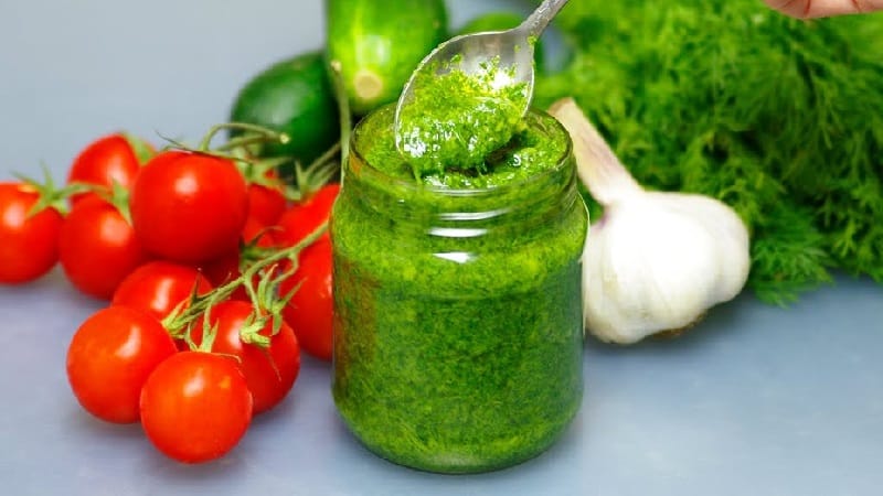 Dill sauce recipes for the winter: prepare a delicious dressing with your own hands