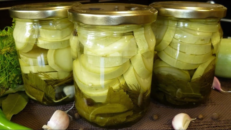 How to cook canned zucchini for the winter without sterilization: the best recipes and recommendations for twists