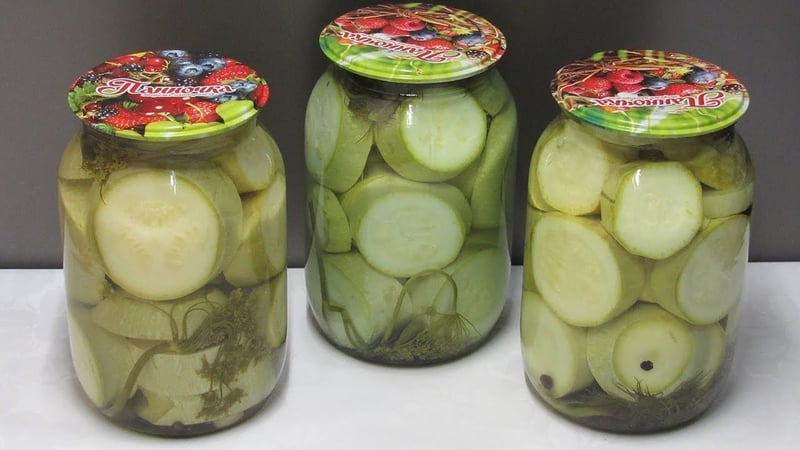 How to cook canned zucchini for the winter without sterilization: the best recipes and recommendations for twists