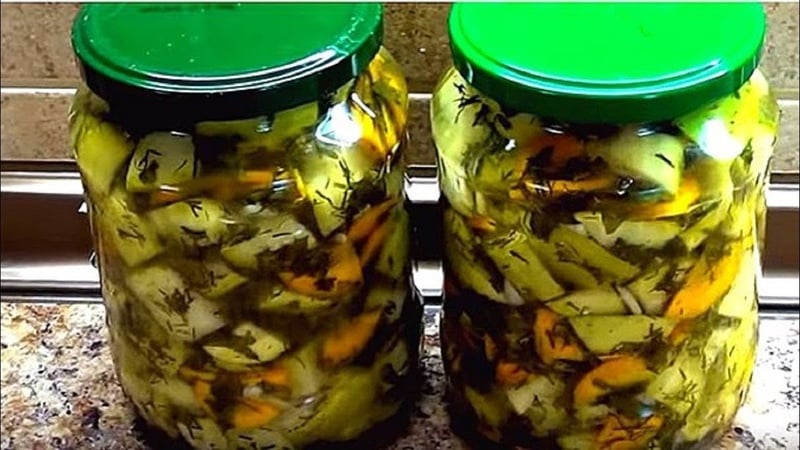 How to cook canned zucchini for the winter without sterilization: the best recipes and recommendations for twists
