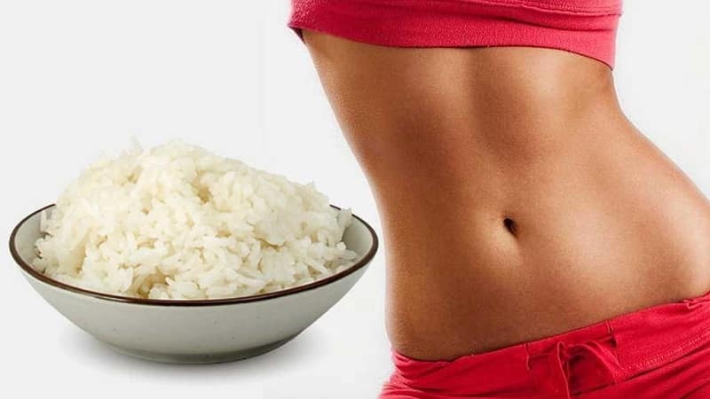 We lose extra pounds easily and without hunger strikes on the Rice Diet