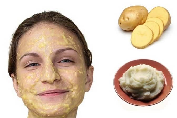 Amazing effect of raw potato face mask