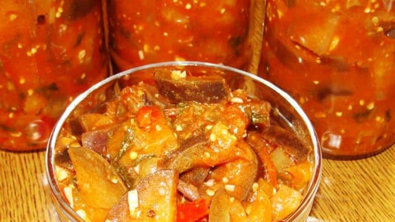 How to prepare delicious pickled eggplants without sterilization for the winter