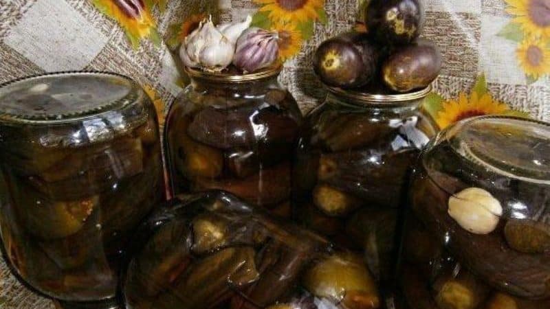 How to prepare delicious pickled eggplants without sterilization for the winter