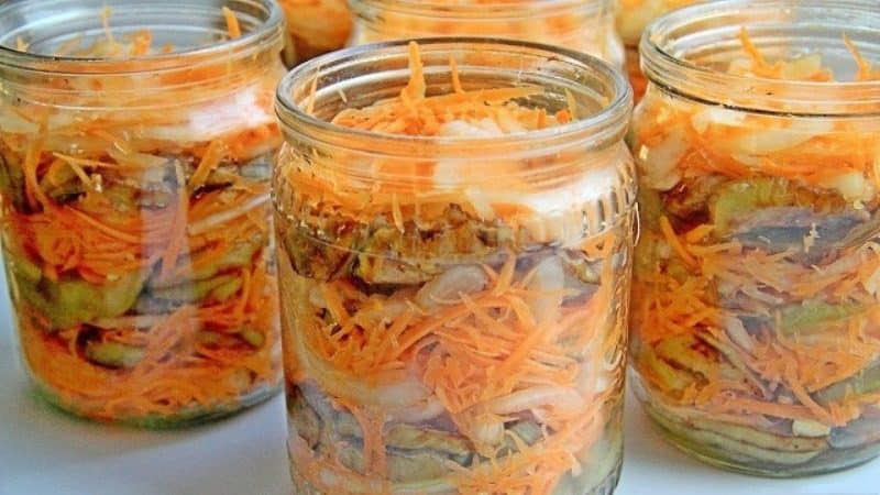How to prepare delicious pickled eggplants without sterilization for the winter