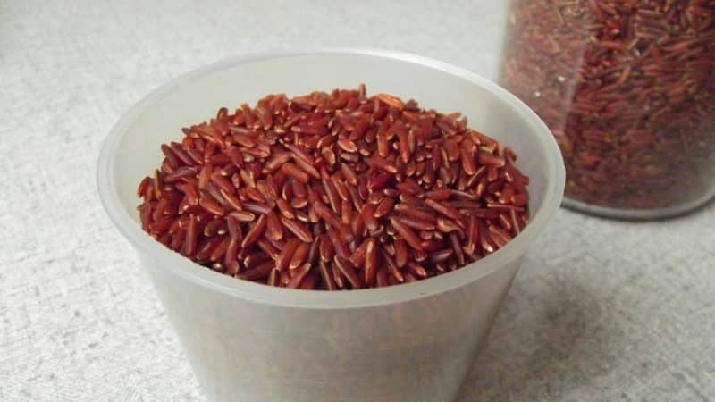 Calorie content and beneficial properties of Ruby rice