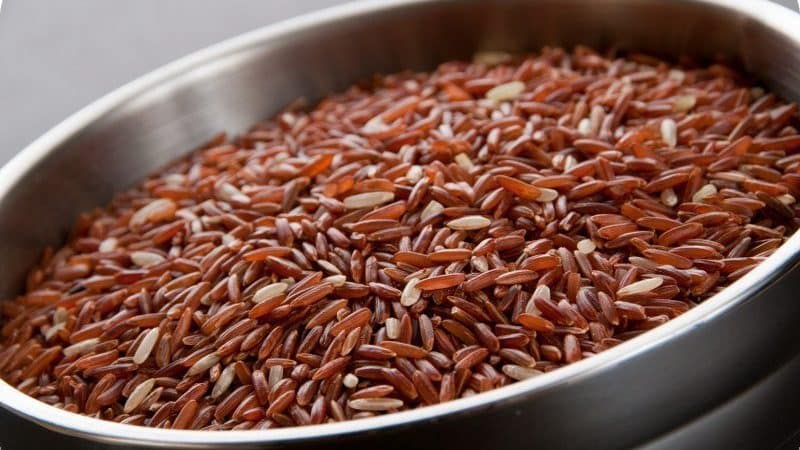 Calorie content and beneficial properties of Ruby rice