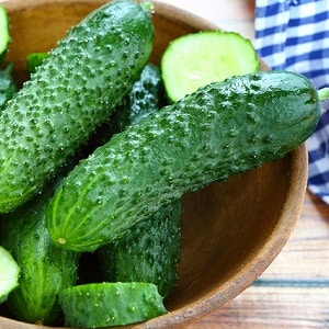 The Khrustik cucumber hybrid, popular among summer residents, has a juicy crunch and excellent taste.