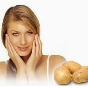 Recipes for making homemade potato face masks against wrinkles