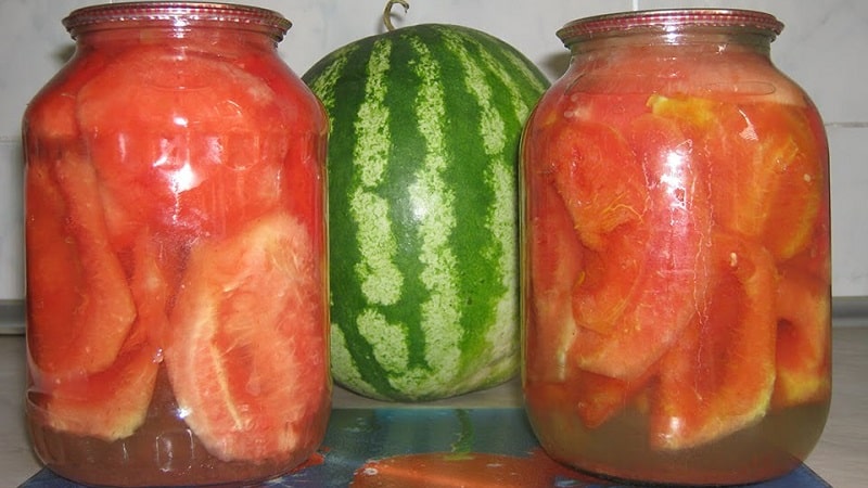 The most delicious recipes for watermelons for the winter in jars with citric acid