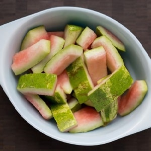 Simple and quick recipes for the winter: pickled watermelons in 3 liter jars