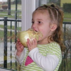 Is it possible to give onions to a small child and at what age?