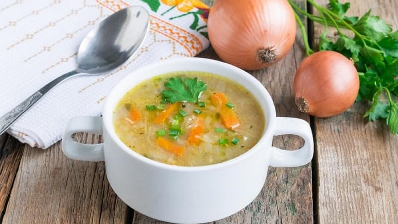 Quick and tasty weight loss with onion soup
