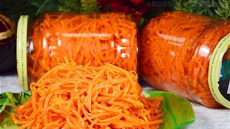 How to deliciously prepare carrots in Korean style for the winter in jars