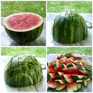 At what temperature and how long can watermelon be stored?