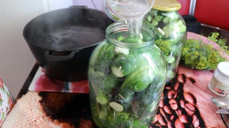 The most delicious recipes for sweet cucumbers for the winter per liter jar