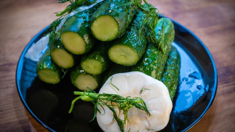 Delicious crispy lightly salted cucumbers: how to cook with cold brine
