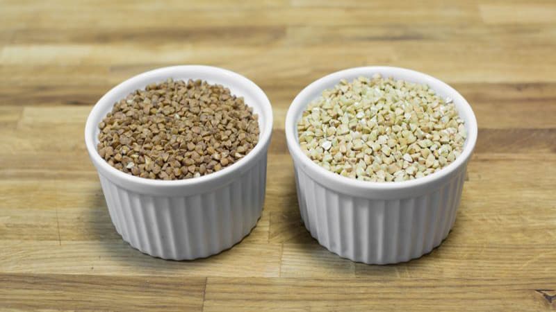 Calorie content and nutritional value of boiled green buckwheat