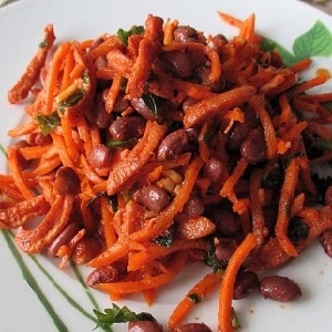 What is the calorie content of Korean carrots and can you eat them while losing weight?