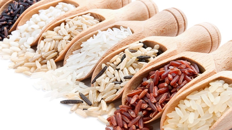 What types of rice are there and what are their characteristics?