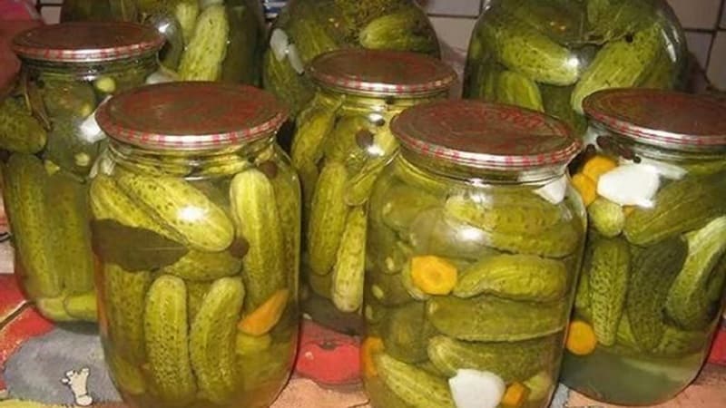Features of pickling large cucumbers