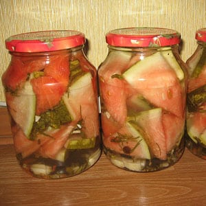 Recipes for canning watermelons with mustard for the winter
