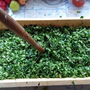 Comment faire du crumble à partir de feuilles de chou vert pour l'hiver