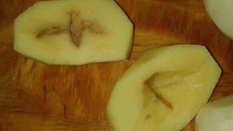 What to do if the potatoes inside become empty and why this happens
