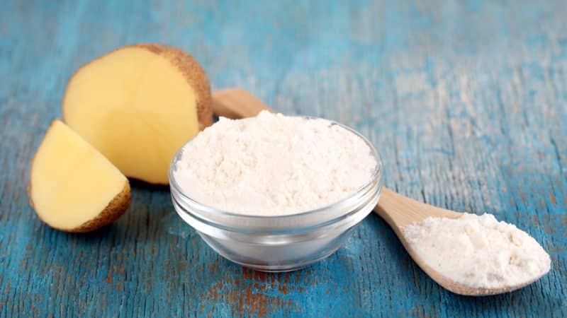 What is potato starch used for and what can be made from it?