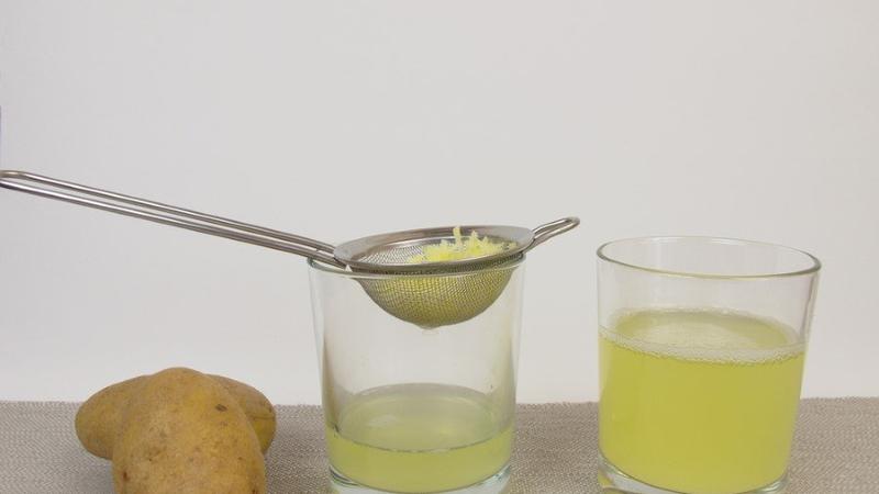 Treating the stomach with potato juice