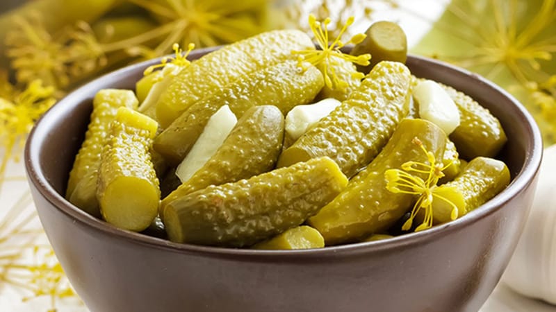 Delicious sweet, crispy pickled cucumbers: a winter recipe for liter jars