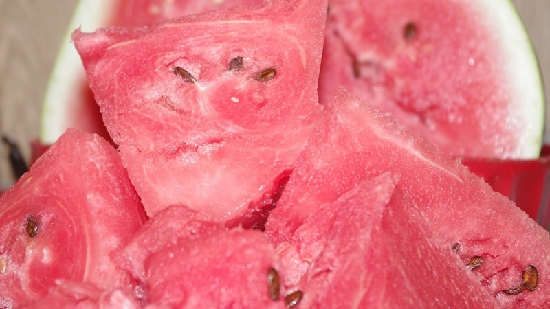 Is it possible to eat pink watermelon and why is it like that?