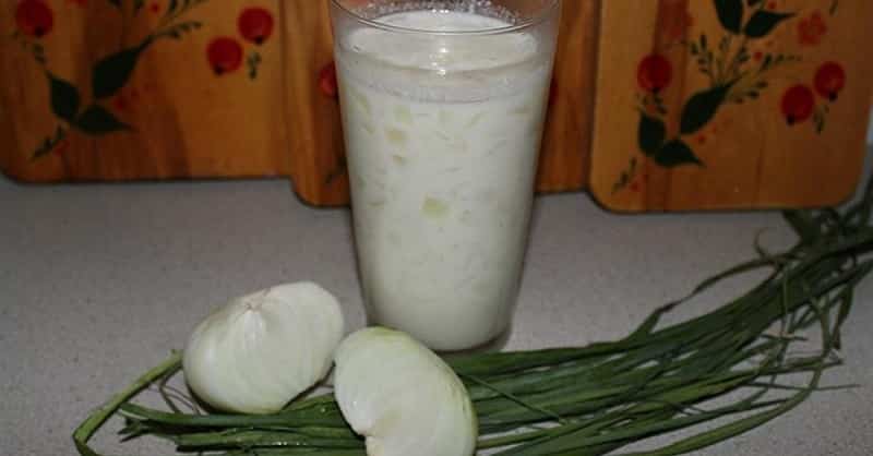 The best recipes with onions and milk for children's cough