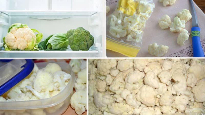 The best ways to preserve cauliflower for the winter at home
