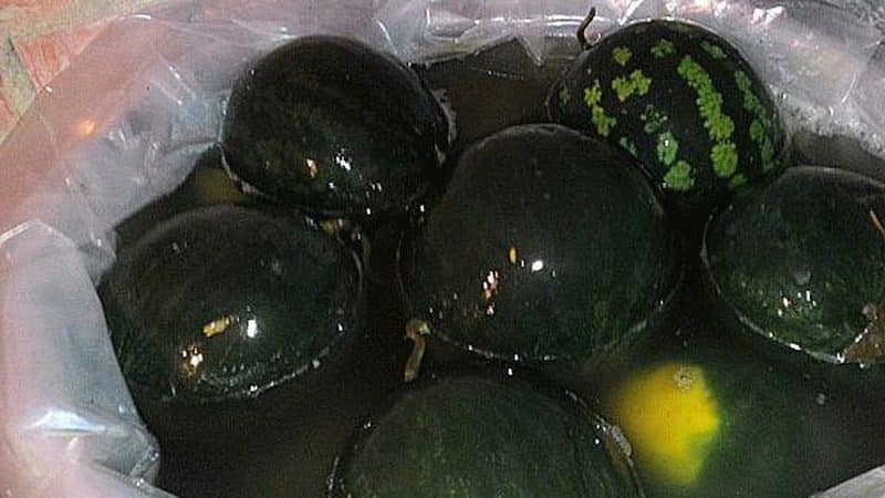 A classic recipe for watermelons soaked in a barrel at home and various additive options