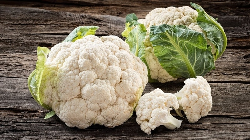 Differences between broccoli and cauliflower