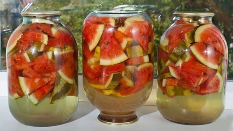 Delicious recipes for soaked watermelons: in a pan, jar and barrel