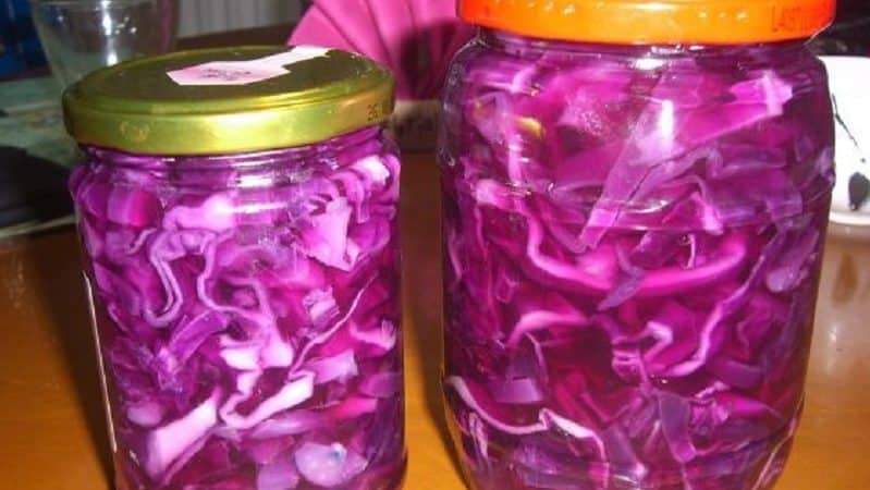 Simple and tasty ways to pickle red cabbage in jars for the winter