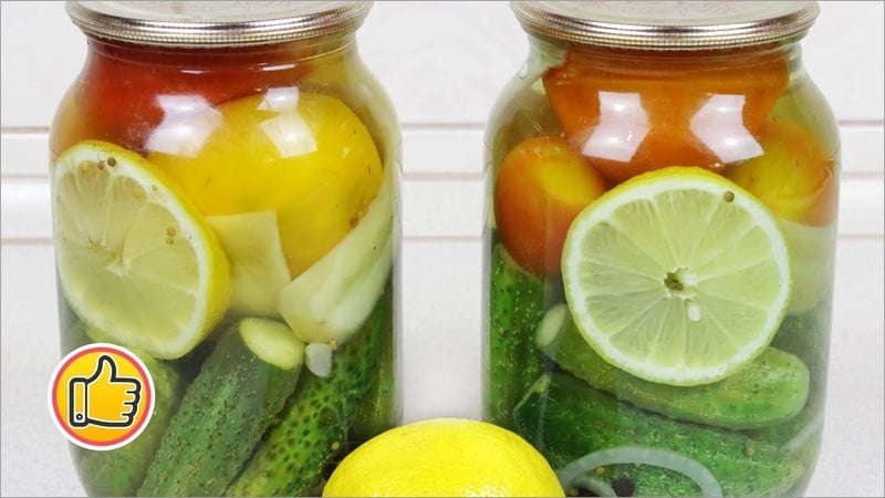 Recipes for delicious prepared cucumbers with lemon for the winter in liter jars