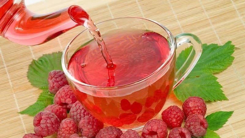 Raspberry leaf decoction is a healthy tea