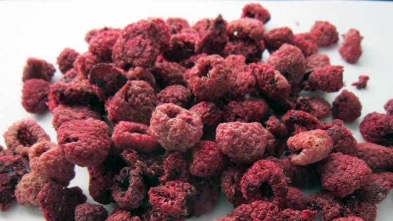 How to properly dry raspberries at home