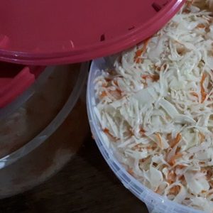 Is it possible to ferment and salt cabbage in a plastic food bucket and other plastic containers?