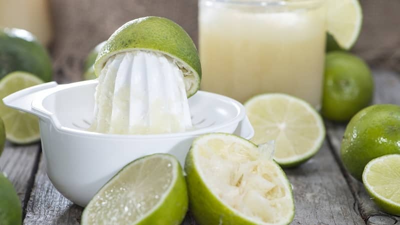 Lime juice and concentrate: composition, properties, use, contraindications