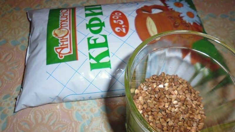 How many kcal are in raw buckwheat with kefir? Calorie content of boiled porridge with kefir