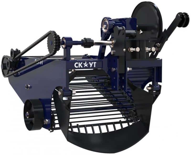Types of potato diggers for mini-tractors, operating principles and selection criteria