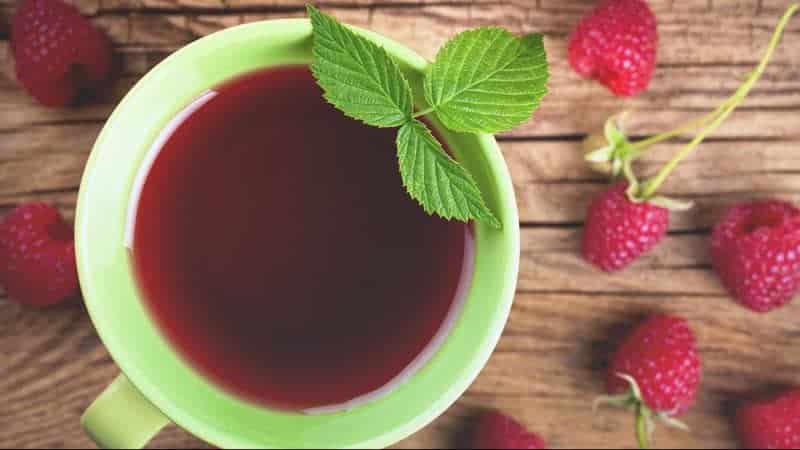 Raspberry leaf decoction is a healthy tea