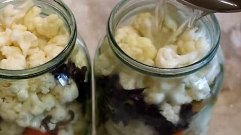 Pickled cauliflower for the winter